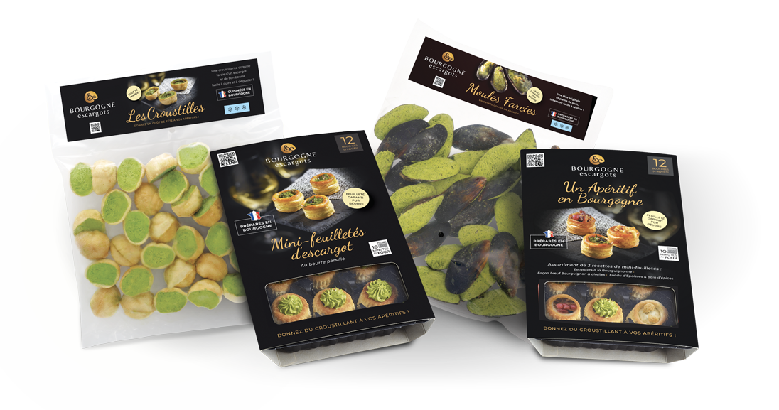 produits gourmands pour apéritif Bourgogne Escargots